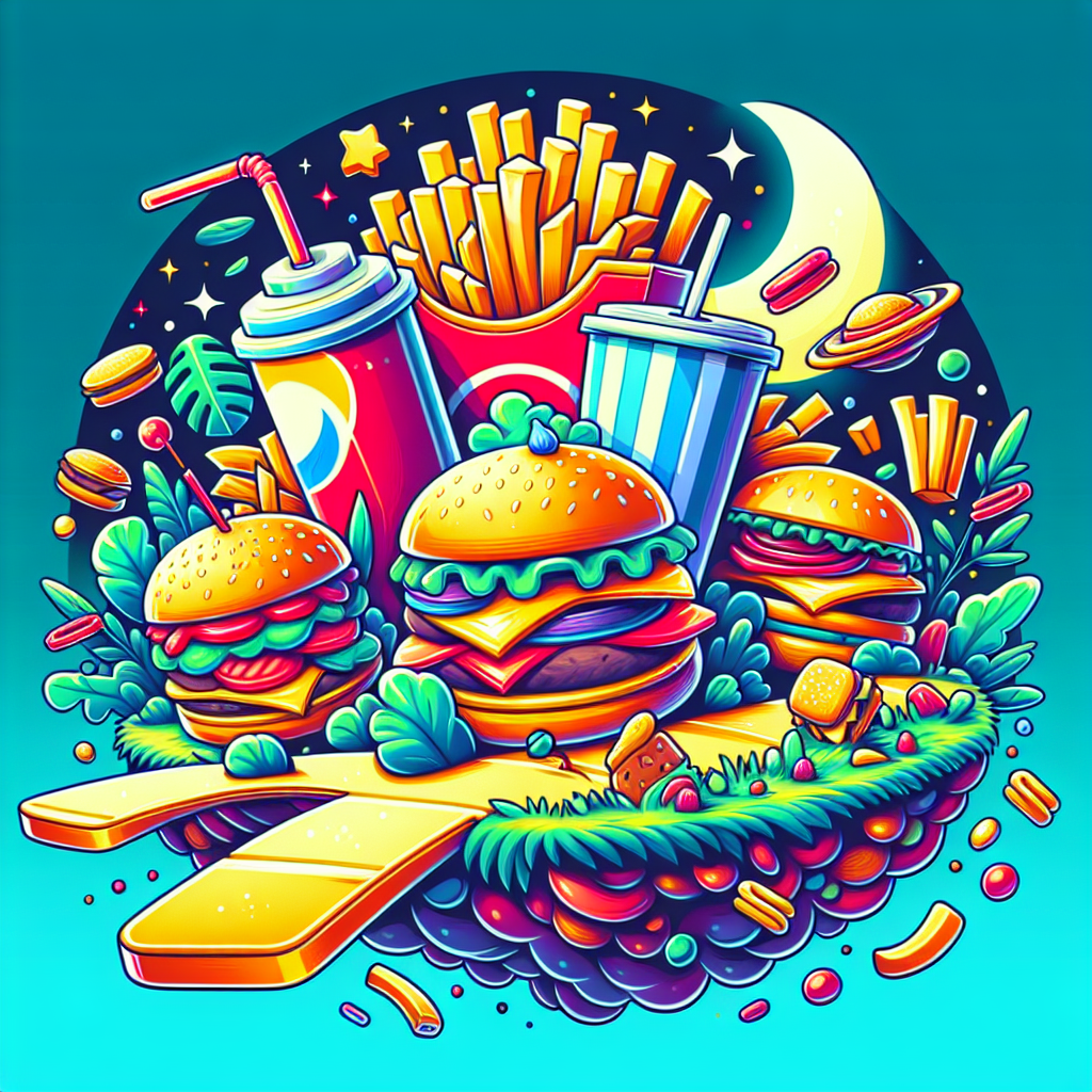 Fast food adventure graphic